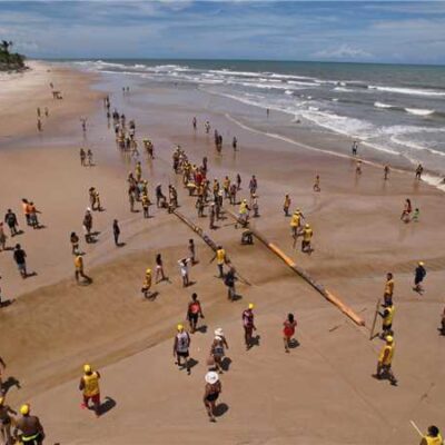 Festa da Puxada do Mastro fortalece laços culturais e mantém viva a tradição indígena em Ilhéus