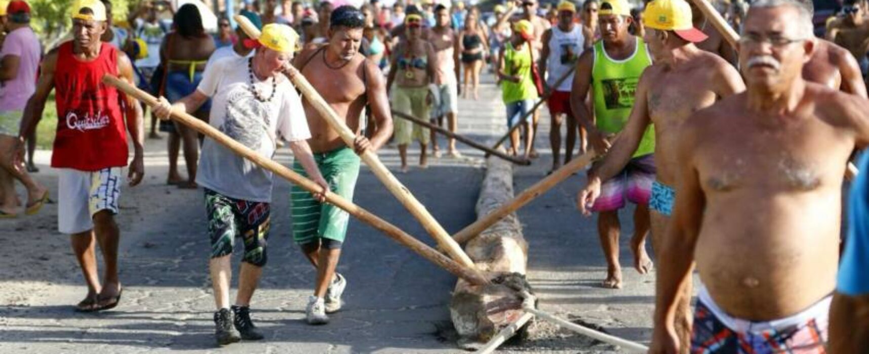 Festa da Puxada do Mastro de São Sebastião acontece neste final de semana em Olivença