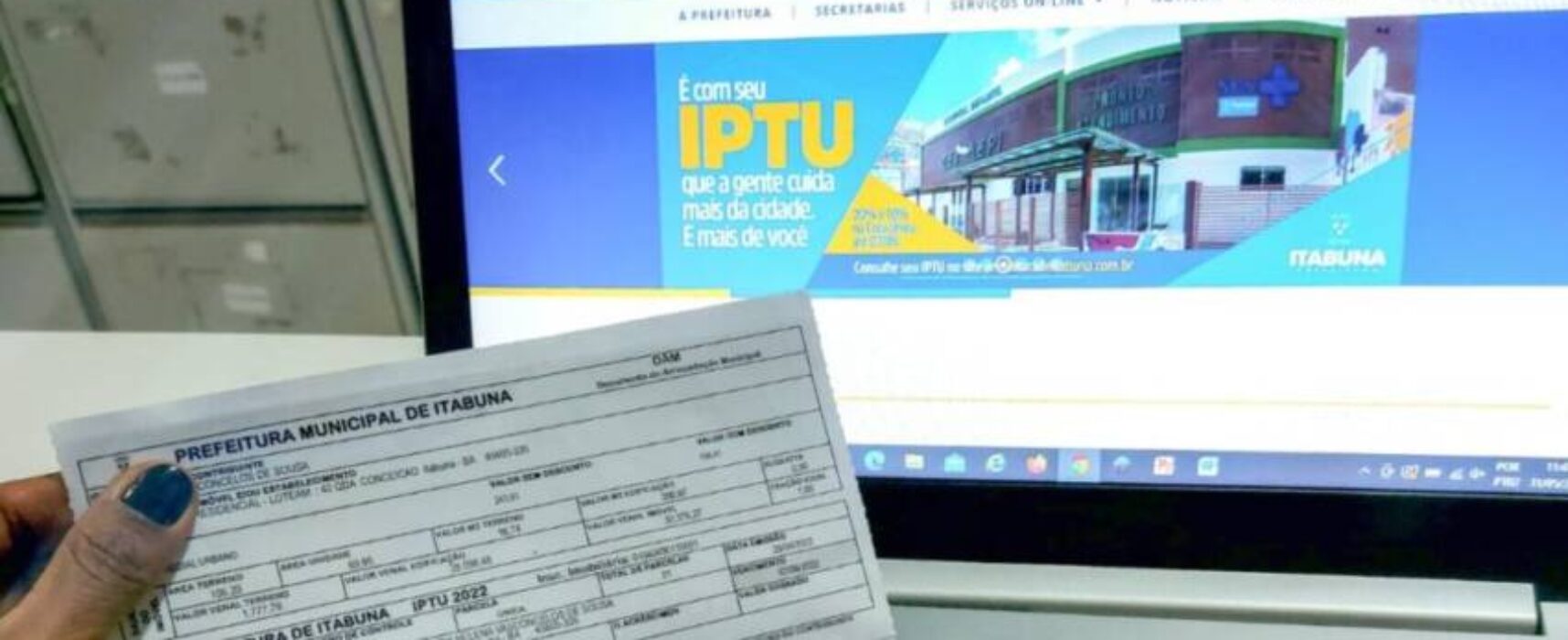 Prefeitura de Itabuna alerta os contribuintes para o prazo de pagamento do IPTU