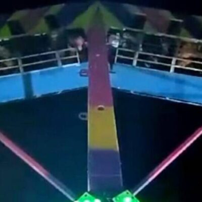 Prefeitura de Eunápolis interdita parque de diversões após brinquedo “travar” no ar