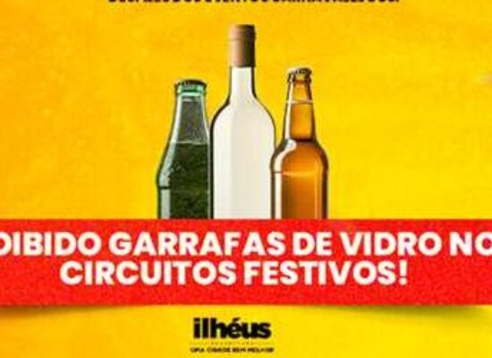 Carnaval Cultural: Está proibida a comercialização de garrafas de vidro e uso de som sem autorização