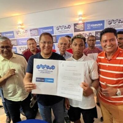 Prefeito Augusto Castro sanciona Lei do Programa Esporte e Juventude em Movimento