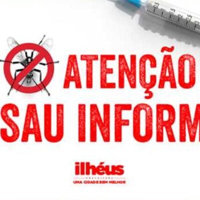 Atenção: Sesau informa que Ilhéus não terá alteração na faixa-etária da vacinação contra dengue