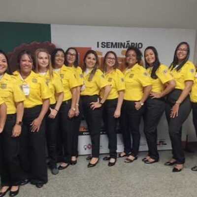 As agentes de trânsito de Ilhéus participam do Trânsito para Elas, em Brasília