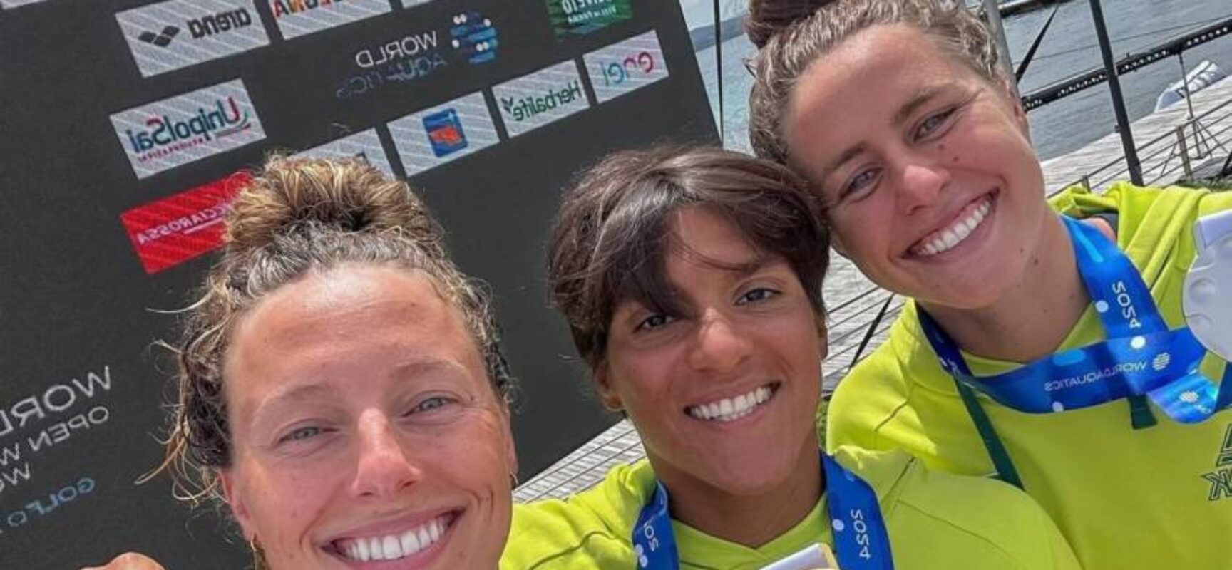 Ana Marcela e Viviane Jungblut conquistam pódio da Copa do Mundo de Águas Abertas na Itália