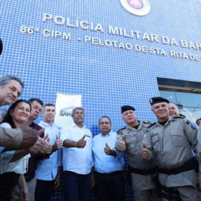 Jerônimo entrega novas sedes da delegacia e do pelotão de Santa Rita de Cássia