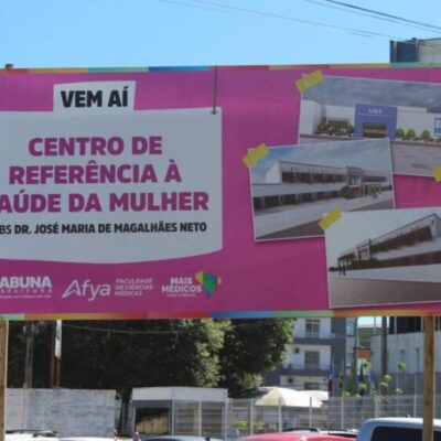 Centro de Referência à Saúde da Mulher e nova UBS José Maria de Magalhães com mais de 70% das obras concluídas