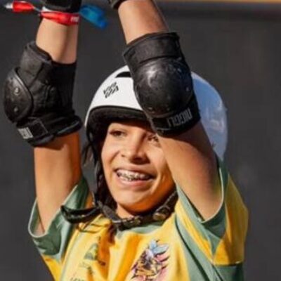 Brasileira de 14 anos vence a Copa do Mundo de Patins na França