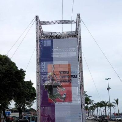 Tirolesa Itinerante será mais um atrativo para o público da 3ª edição do Ita Pedro