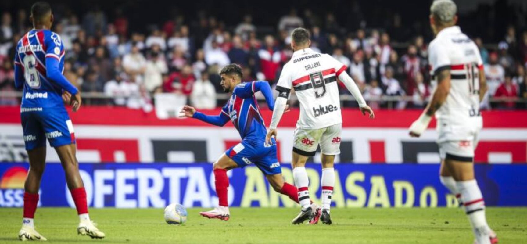 Bahia é derrotado pelo São Paulo e desperdiça chance de assumir liderança do Brasileirão