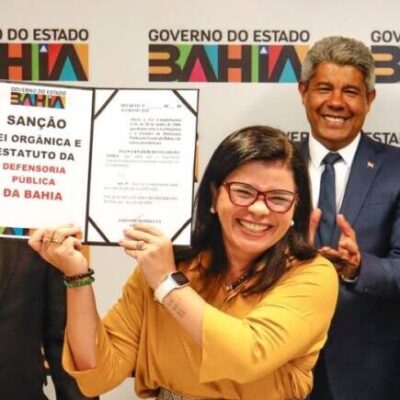 Marco institucional – Governo da Bahia sanciona lei que impulsiona o fortalecimento da Defensoria e a interiorização dos serviços