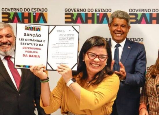 Marco institucional – Governo da Bahia sanciona lei que impulsiona o fortalecimento da Defensoria e a interiorização dos serviços