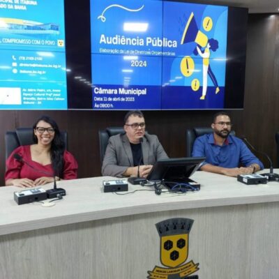 Audiência Pública discute LOA 2025 no Plenário da Câmara de Vereadores de Itabuna