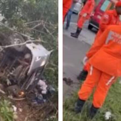 Quatro pessoas morrem e 10 ficam feridas após ônibus cair em ribanceira na Bahia