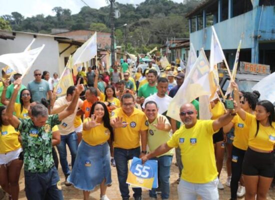 A onda amarela de Bento Lima 55 é recebida com entusiamo no Japu e Vila Cachoeira