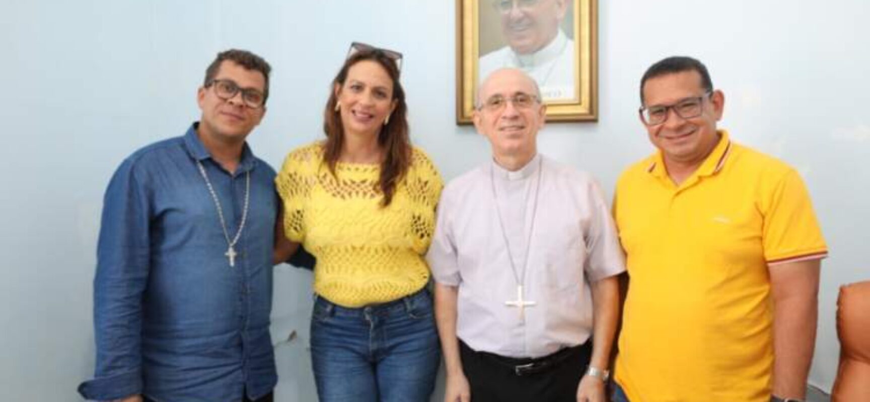 Bento Lima destaca potencial do turismo religioso em encontro com Dom Giovanni Crippa e Padre Edson