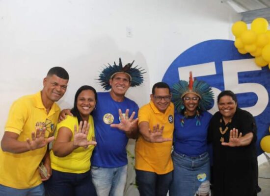 Cacique Tupinambá Jesuína e Piti do Povão reforçam apoio a Bento Lima