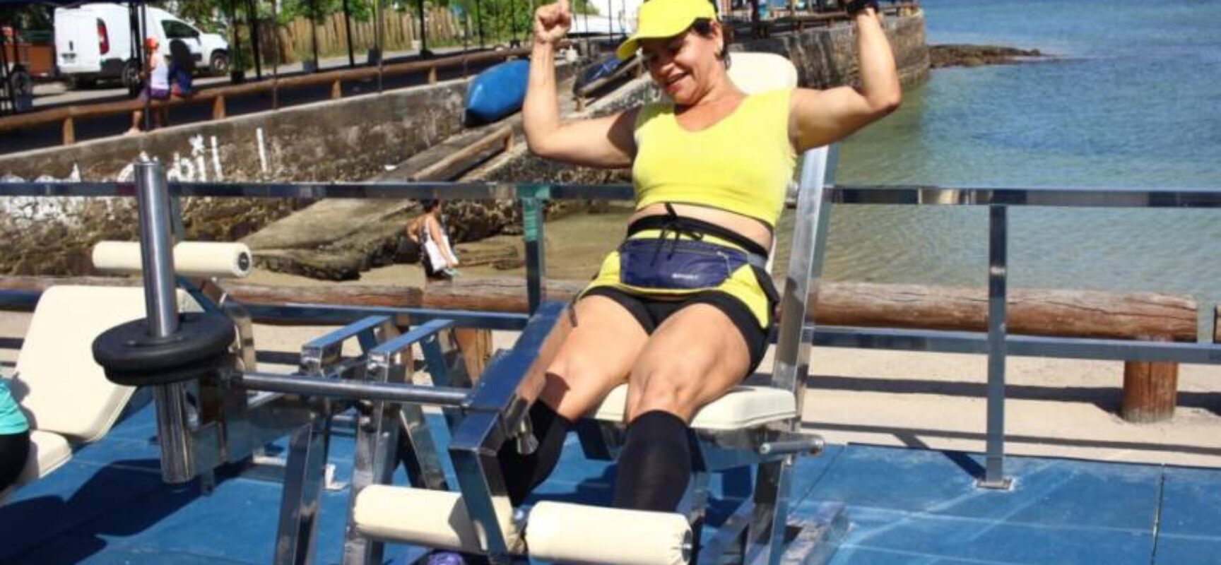 Oitava academia ao ar livre pública e gratuita é inaugurada no Bonfim