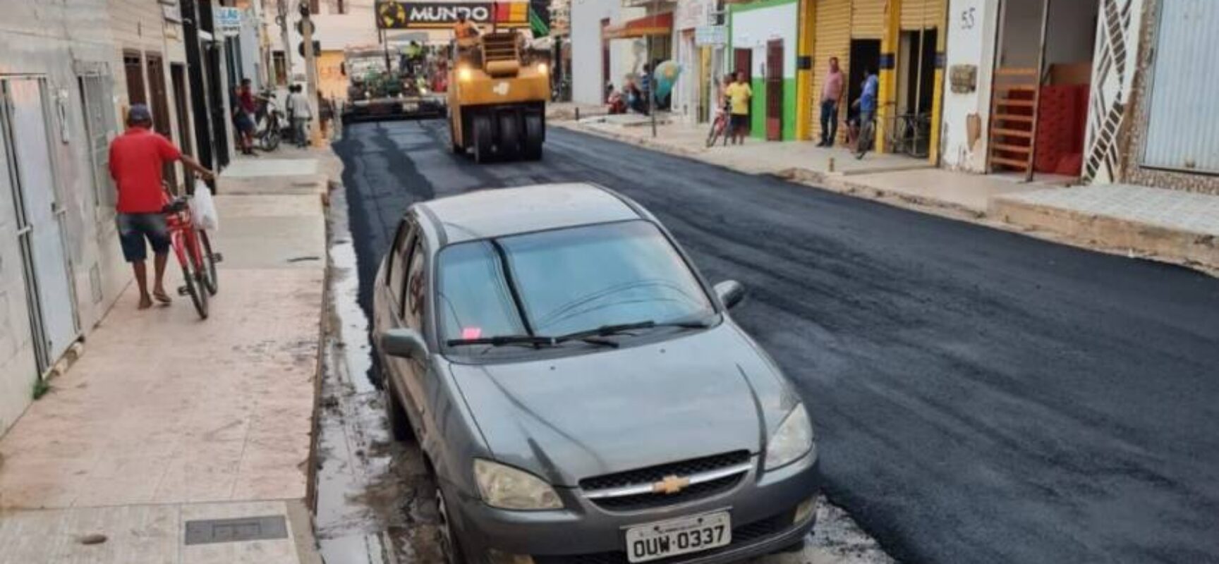 Banho de asfalto em “tempo recorde” vira motivo de piada em Irecê