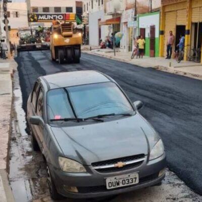 Banho de asfalto em “tempo recorde” vira motivo de piada em Irecê
