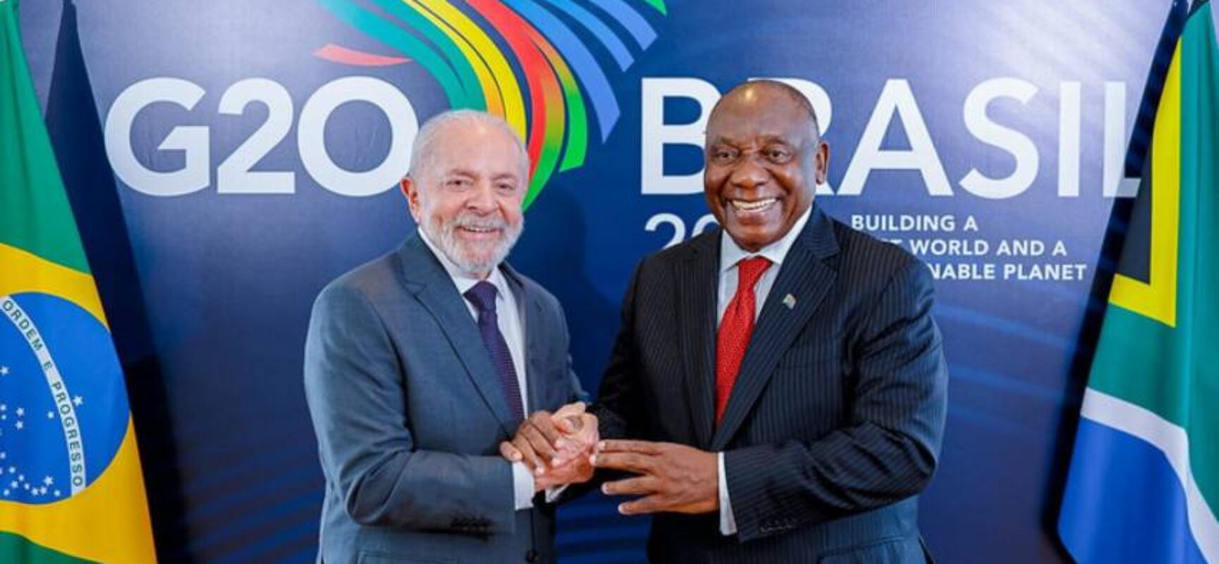 Lula e o presidente da África do Sul se encontram no Rio após encontro ter sido adiado