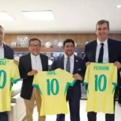CBF recebe visita de executivos do Grupo City, dono do Bahia