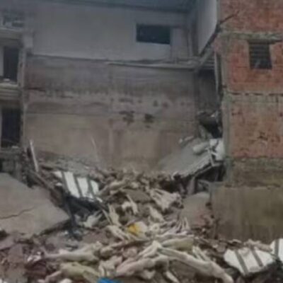 Chuvas provocam desabamento de prédio no Subúrbio de Salvador