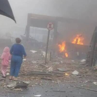 Avião cai no centro de Gramado na manhã deste domingo (22)