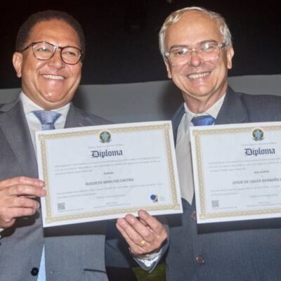 Justiça Eleitoral diploma prefeito reeleito Augusto Castro, o vice-prefeito Josué Brandão Junior e mais 20 vereadores 