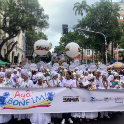 Setur-BA e trade comemoram na Lavagem do Bonfim liderança nacional do turismo baiano 