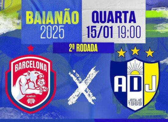 *Barcelona de Ilhéus entra em campo nesta quarta-feira contra o Jequié na Arena Fonte Nova*