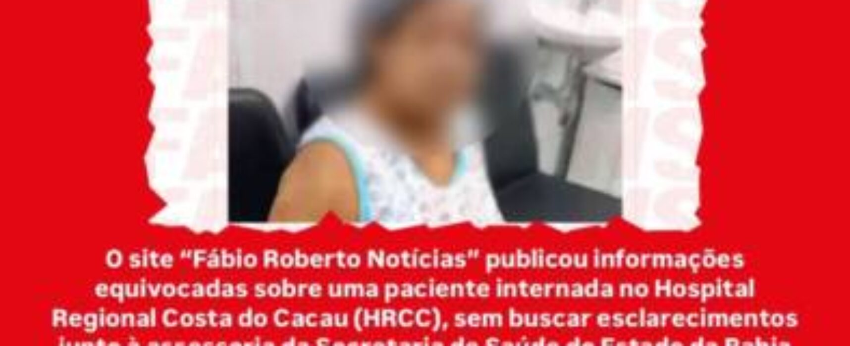 *Fábio Roberto divulga fake news*