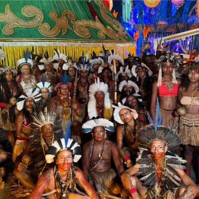 Tupinambás de Olivença participam de desfile no Carnaval de São Paulo