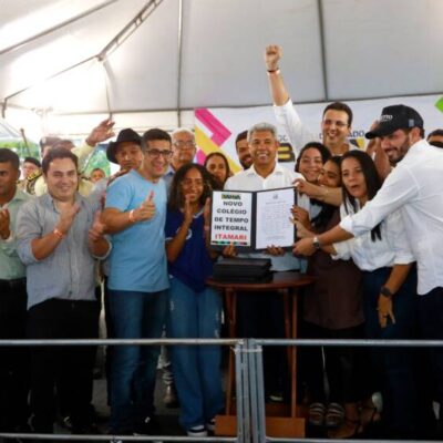 Governador autoriza nova sede de escola em tempo integral e entrega unidade integrada de segurança em Itamari