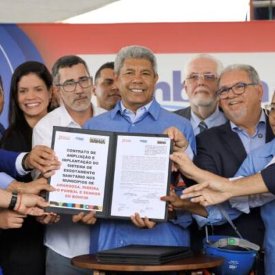 Governo do Estado firma contrato com Banco do Nordeste para implantar e ampliar sistemas de esgotamento sanitário em municípios baianos