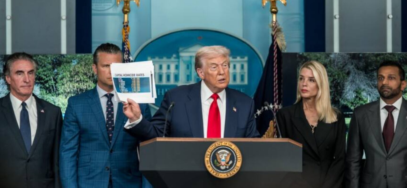 Trump cita Brasília entre capitais violentas ao anunciar que vai federalizar polícia em Washington