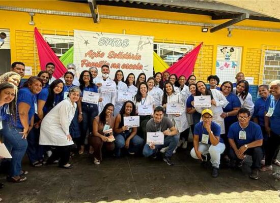 Saúde Bucal do Município participa de ação solidária na Escola Municipal Dom Eduardo