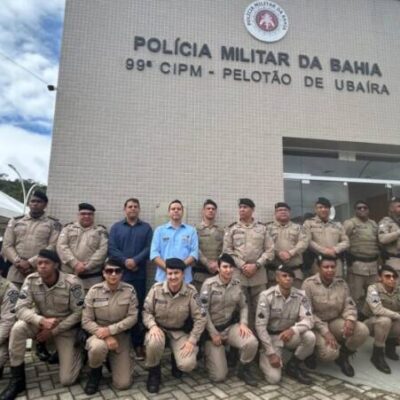 Após investimento de R$ 1,1 milhão, SSP entrega novo pelotão da PM em Ubaíra