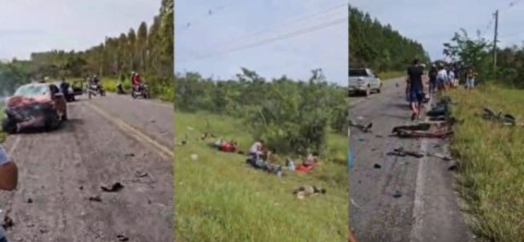 Acidente entre carro e motos deixa dois mortos e oito feridos na BA-504