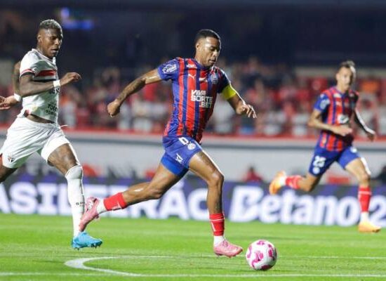 Bahia volta a jogar mal fora de casa e é derrotado pelo São Paulo