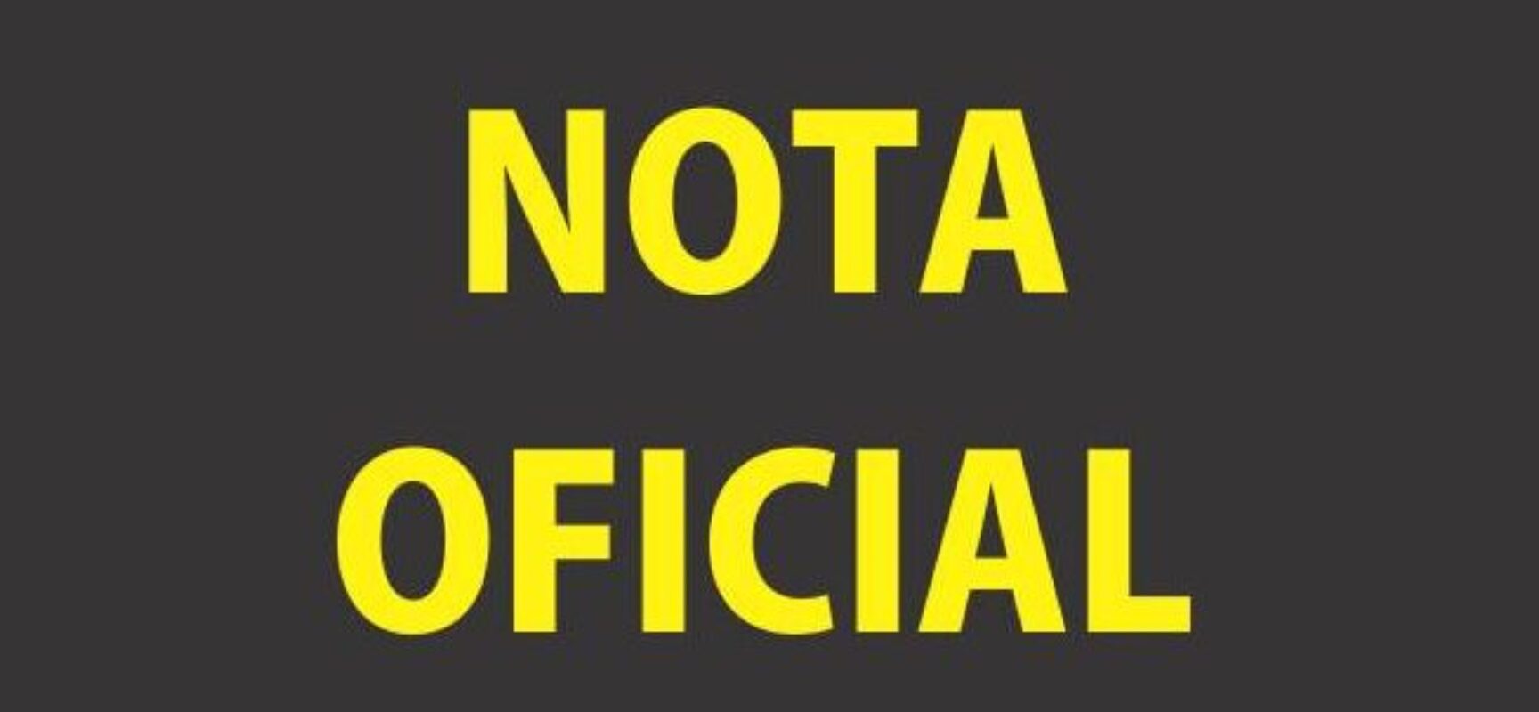 NOTA OFICIAL