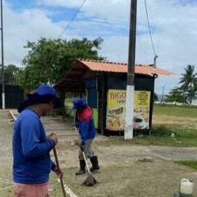 Litorânea Norte recebe serviços de roçagem e capinagem