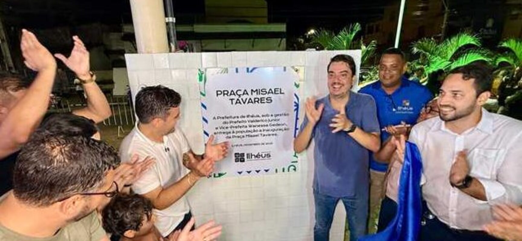 Prefeitura de Ilhéus inaugura Praça Misael Tavares com destaque para túnel de água luminosa