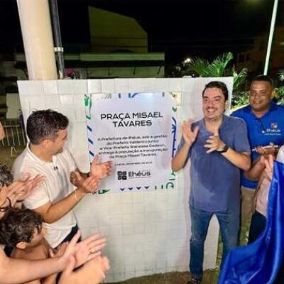 Prefeitura de Ilhéus inaugura Praça Misael Tavares com destaque para túnel de água luminosa