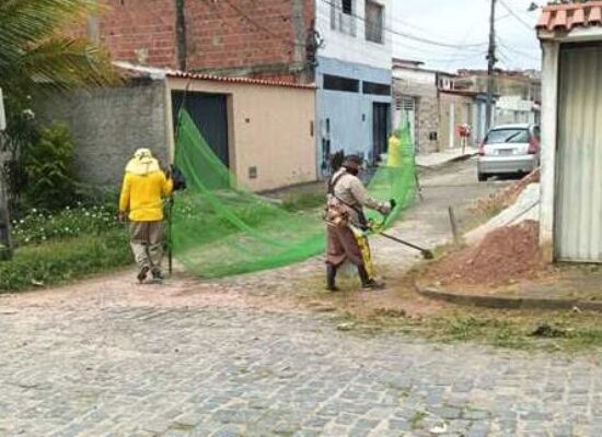 Prefeitura de Ilhéus realiza serviço de roçagem no bairro Hernani Sá