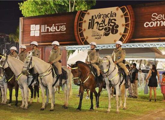 Esquema de segurança garante mais uma noite tranquila na Virada Ilhéus 2026