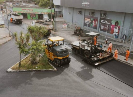 Prefeitura de Itabuna inicia megaoperação de recapeamento no Centro Comercial