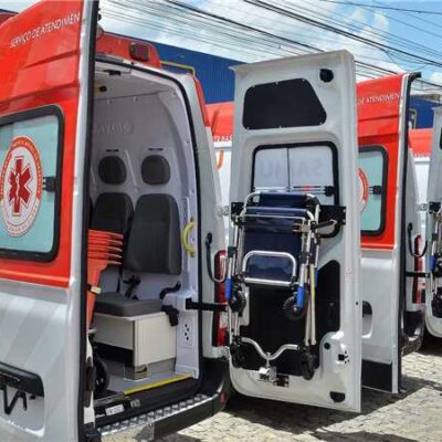 Ilhéus recebe três novas ambulâncias do SAMU e reforça atendimento de urgência e emergência