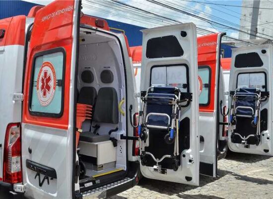 Ilhéus recebe três novas ambulâncias do SAMU e reforça atendimento de urgência e emergência