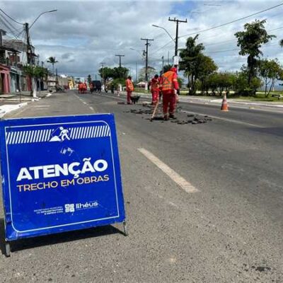 Operação tapa-buraco melhora tráfego na Avenida Luis Eduardo Magalhães (Litorânea) e Tapera